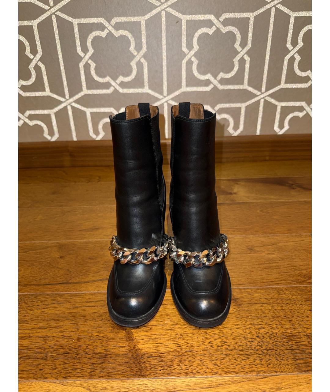 GIVENCHY Черные кожаные ботильоны, фото 2