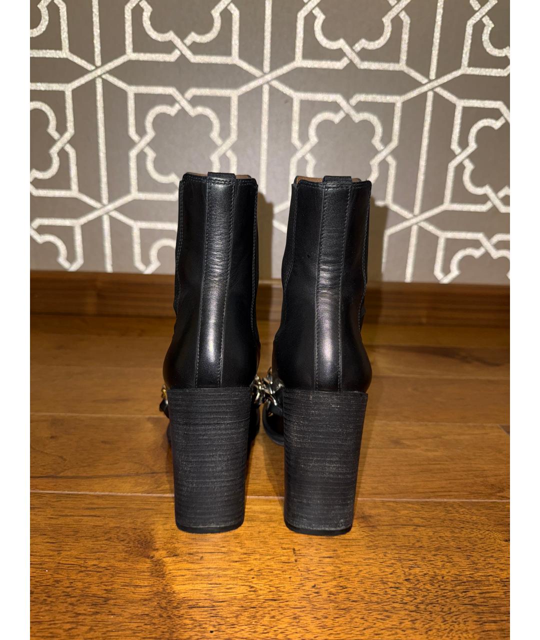 GIVENCHY Черные кожаные ботильоны, фото 4
