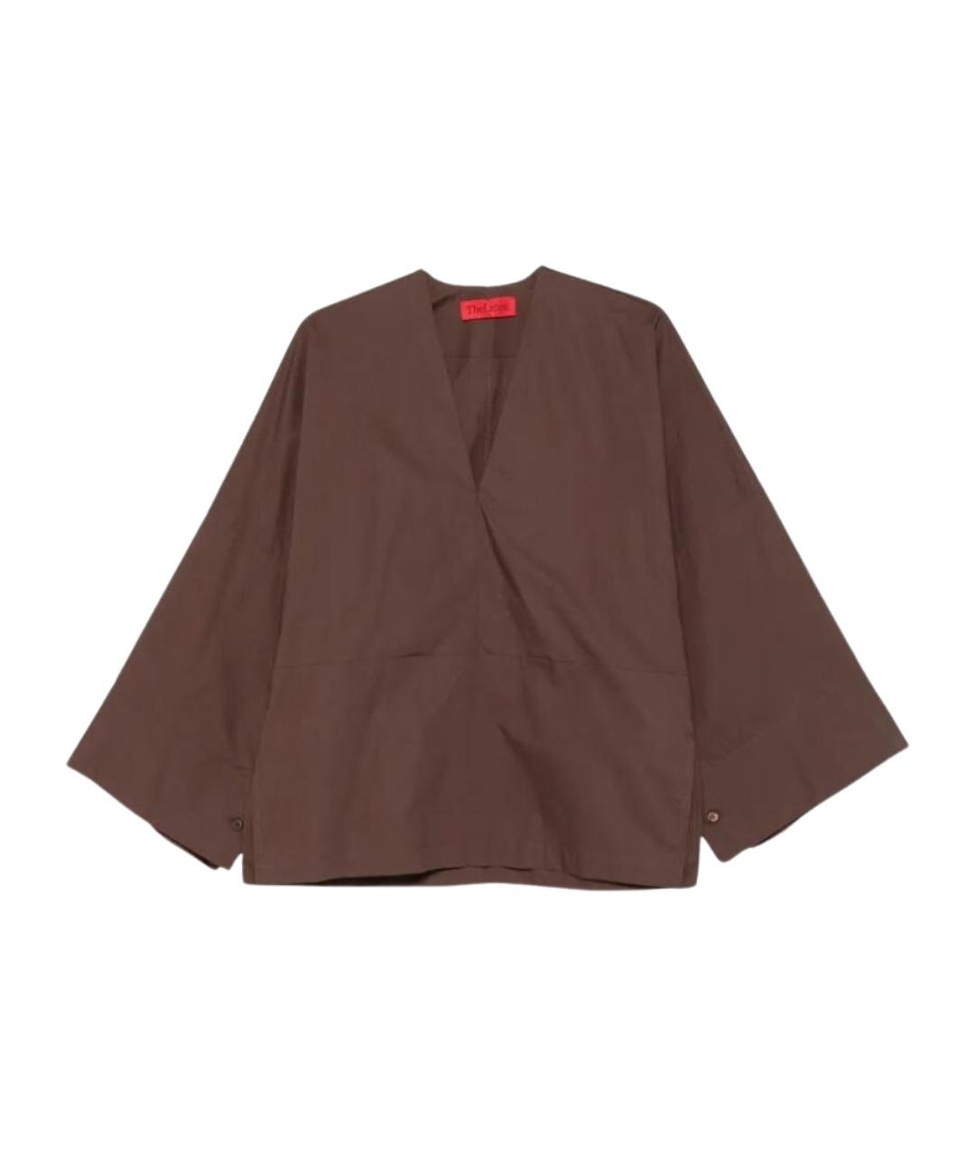 THELATEST Коричневая хлопковая блузы, фото 1