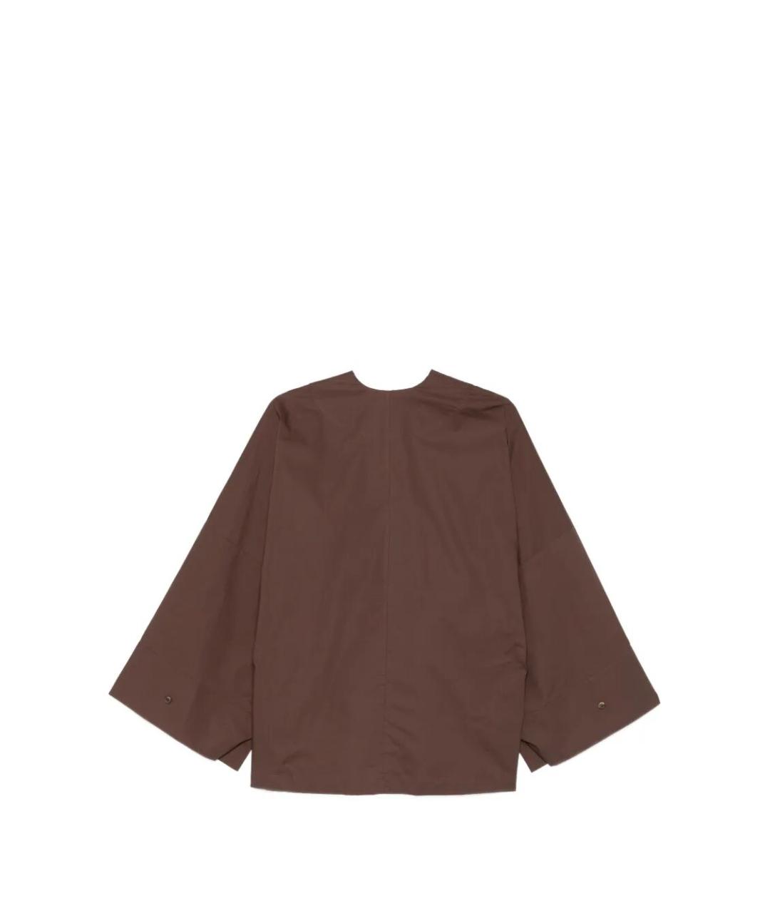 THELATEST Коричневая хлопковая блузы, фото 2