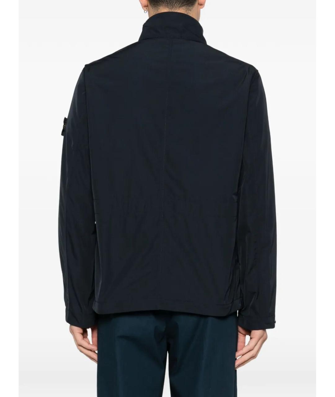 STONE ISLAND Синяя полиэстеровая куртка, фото 3