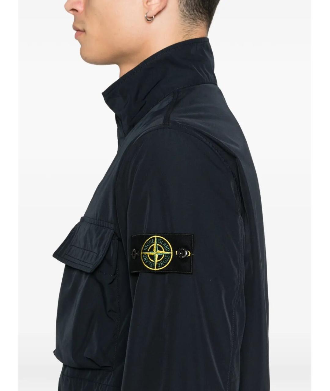 STONE ISLAND Синяя полиэстеровая куртка, фото 5