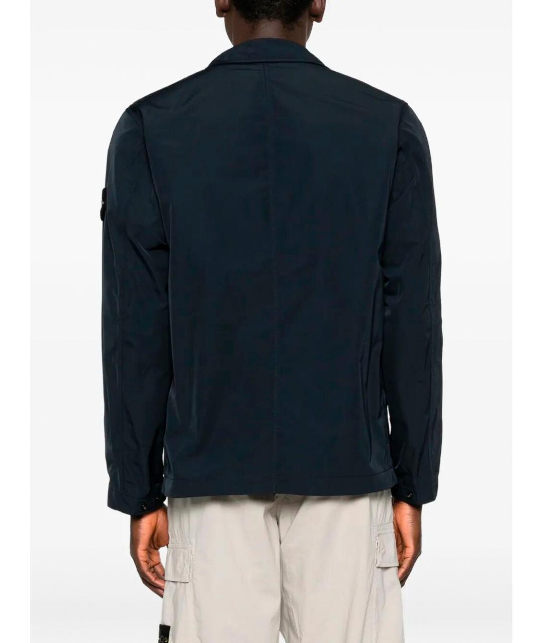 STONE ISLAND Синяя полиэстеровая куртка, фото 5