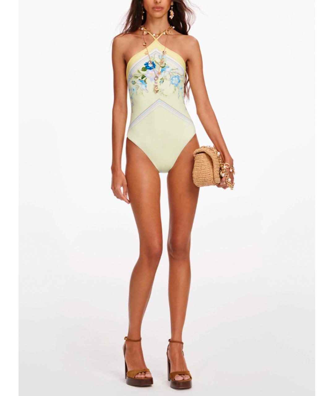 SELF-PORTRAIT Желтый купальник, фото 2