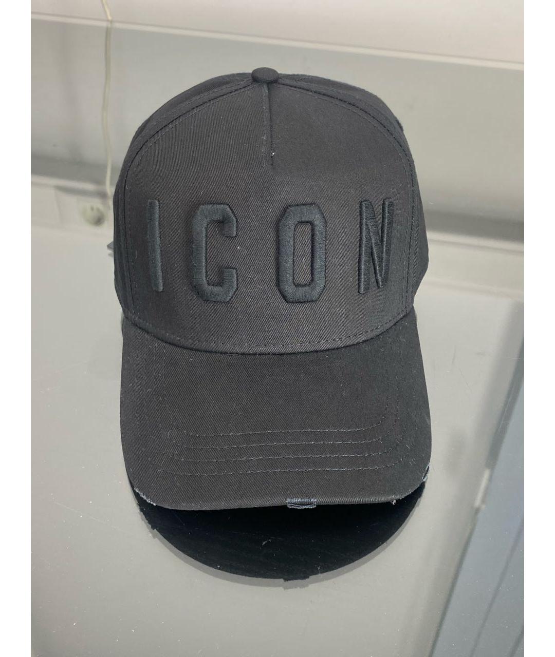 DSQUARED2 Черная хлопковая кепка/бейсболка, фото 8