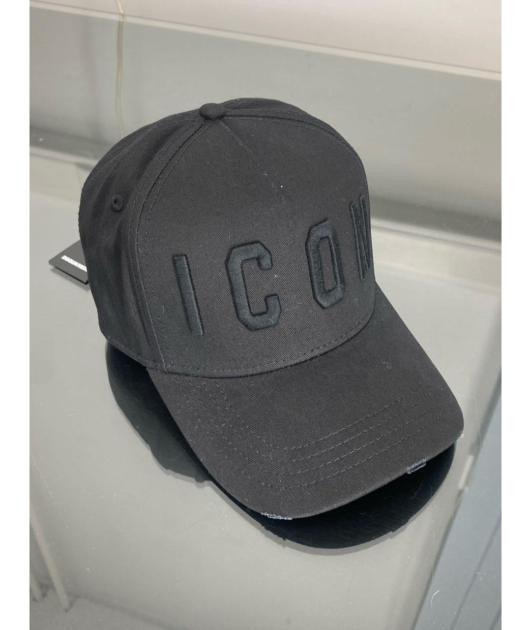 DSQUARED2 Черная хлопковая кепка/бейсболка, фото 2