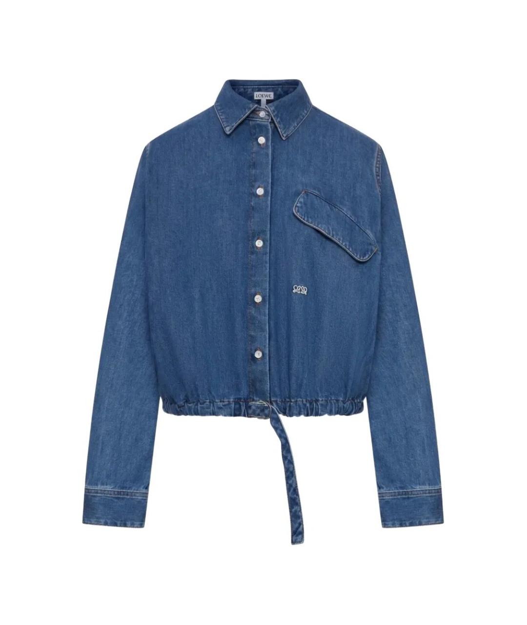 LOEWE Синяя хлопковая куртка, фото 1