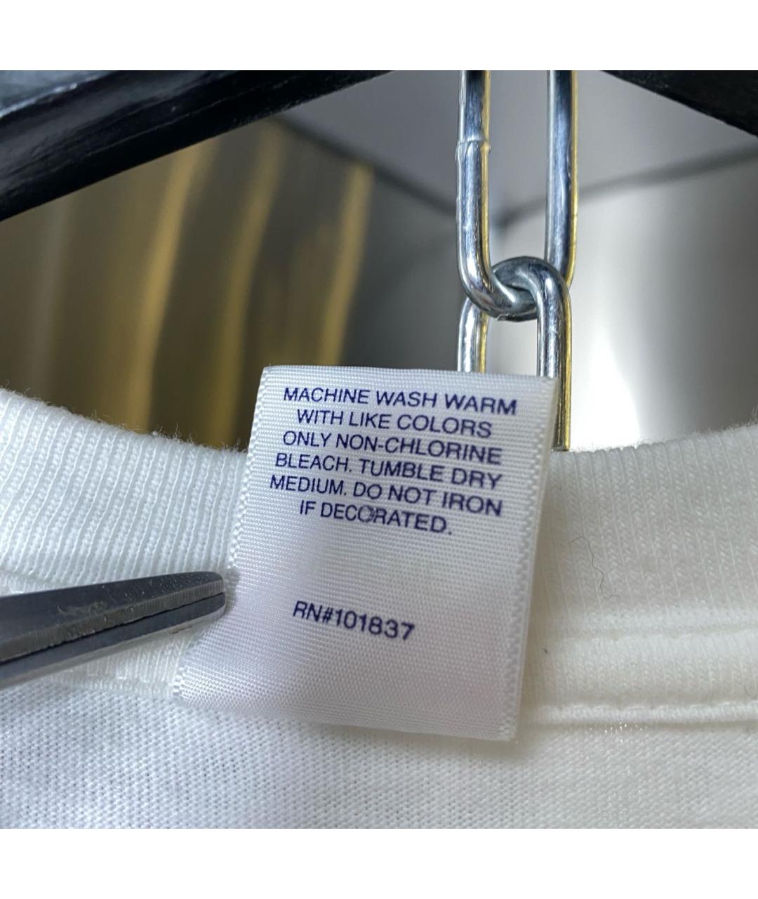 SUPREME Белая хлопковая футболка, фото 7