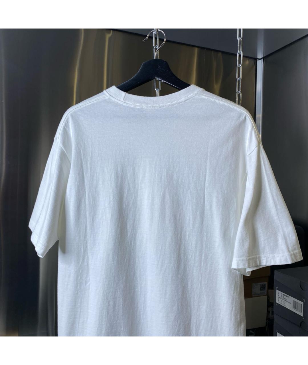SUPREME Белая хлопковая футболка, фото 3