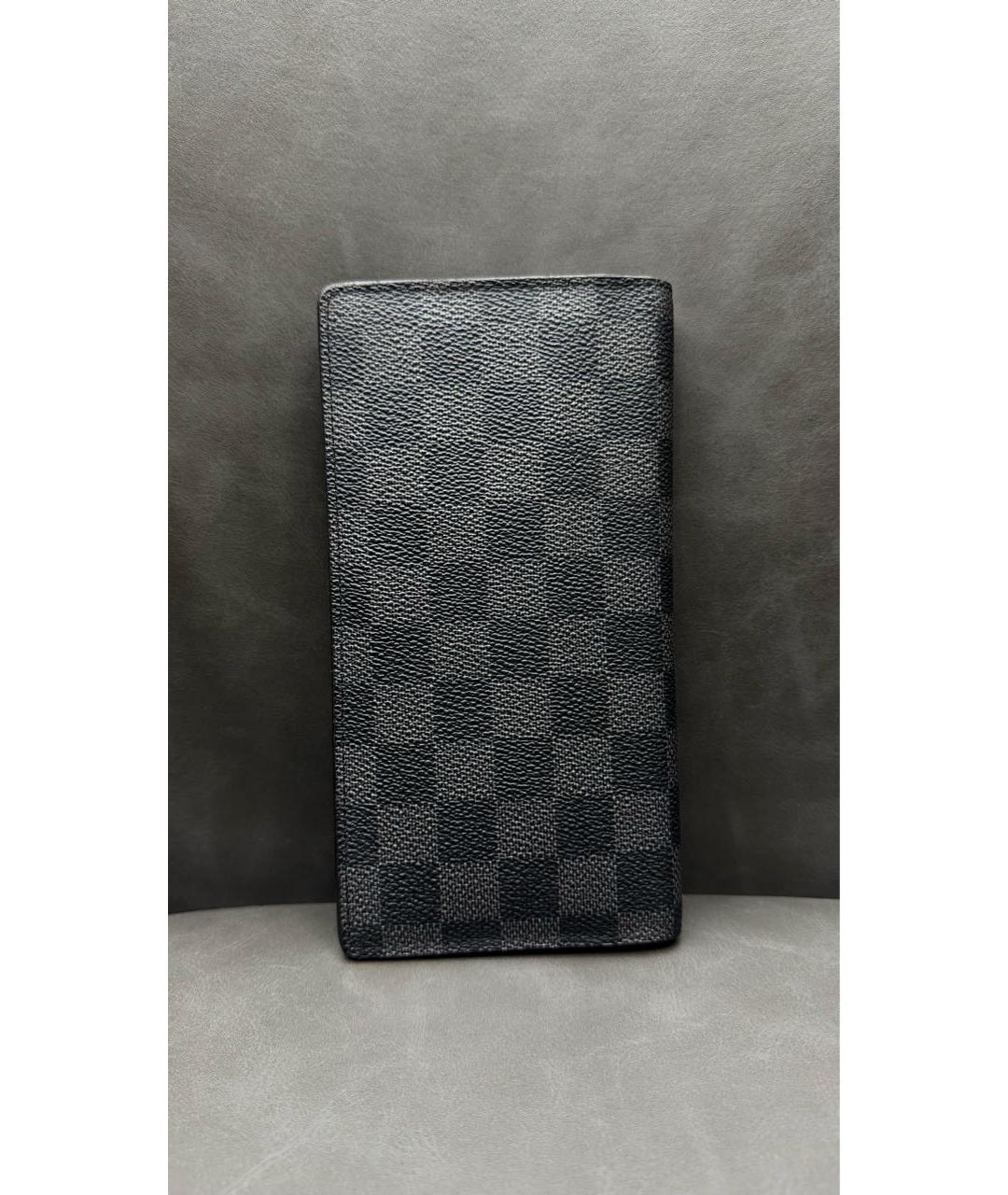 LOUIS VUITTON Антрацитовый кошелек, фото 2
