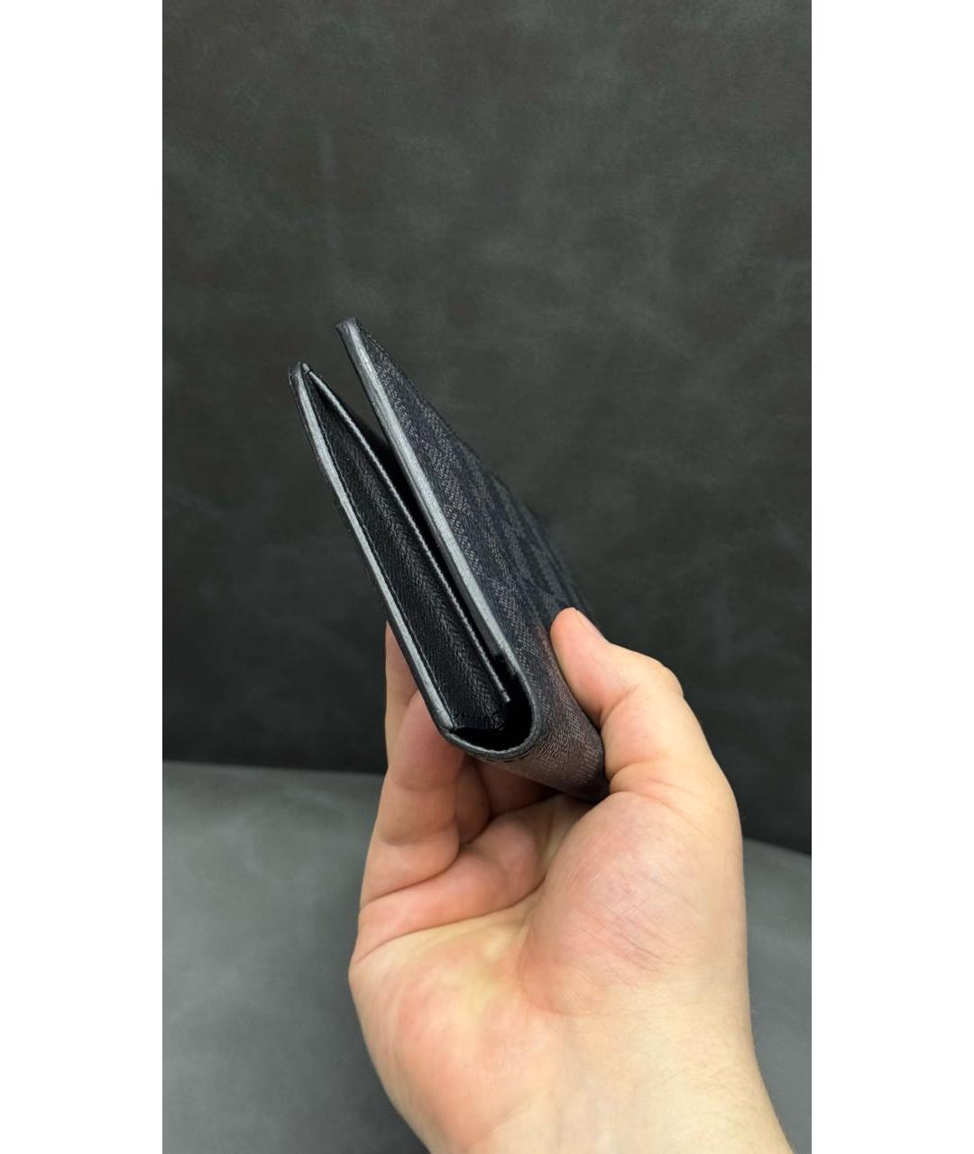 LOUIS VUITTON Антрацитовый кошелек, фото 4