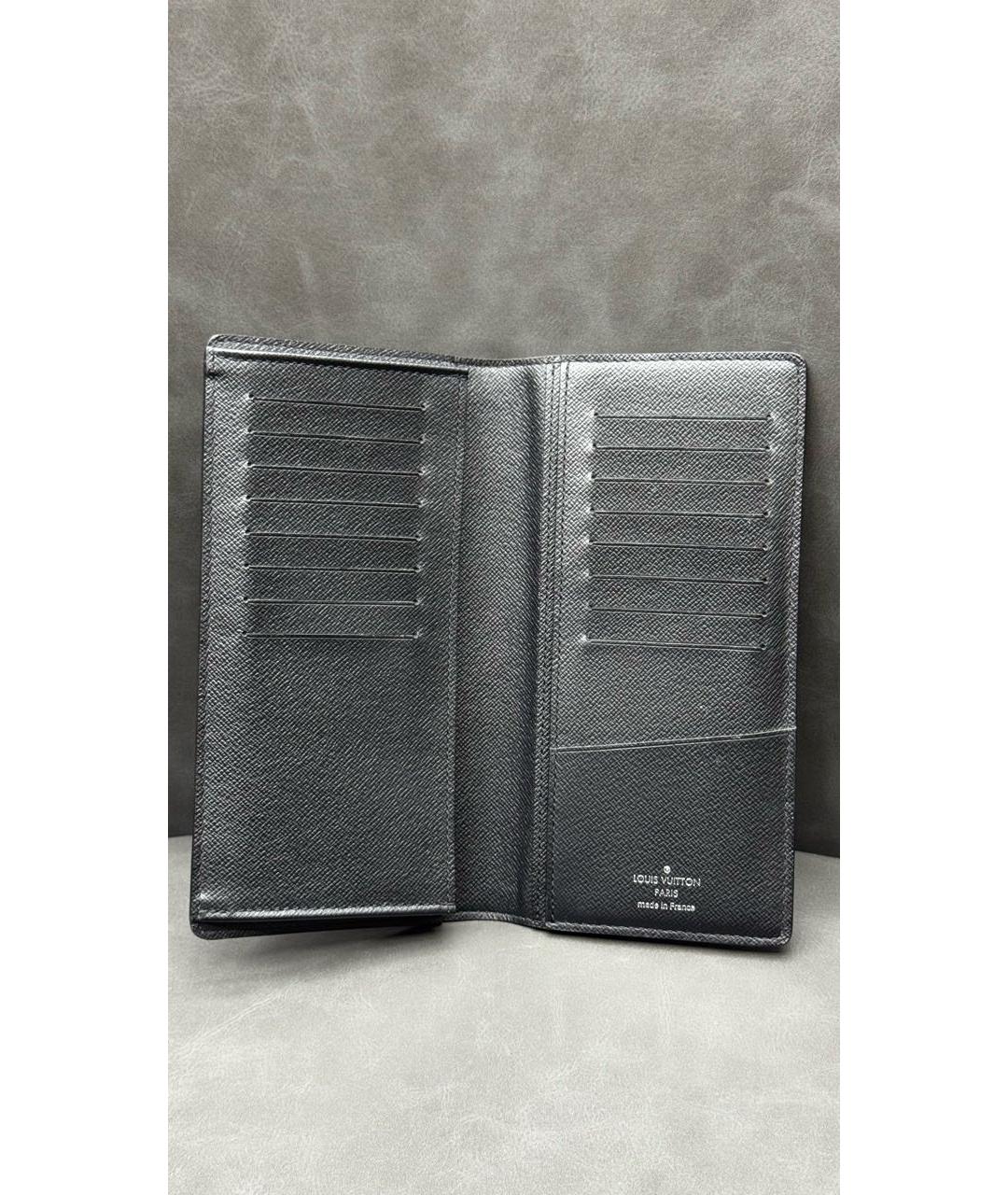 LOUIS VUITTON Антрацитовый кошелек, фото 6