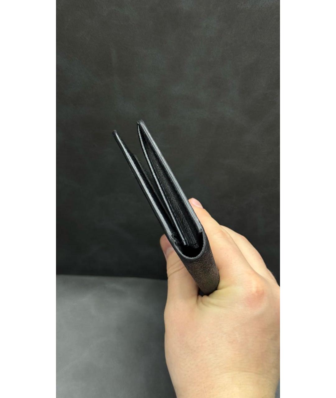 LOUIS VUITTON Антрацитовый кошелек, фото 3