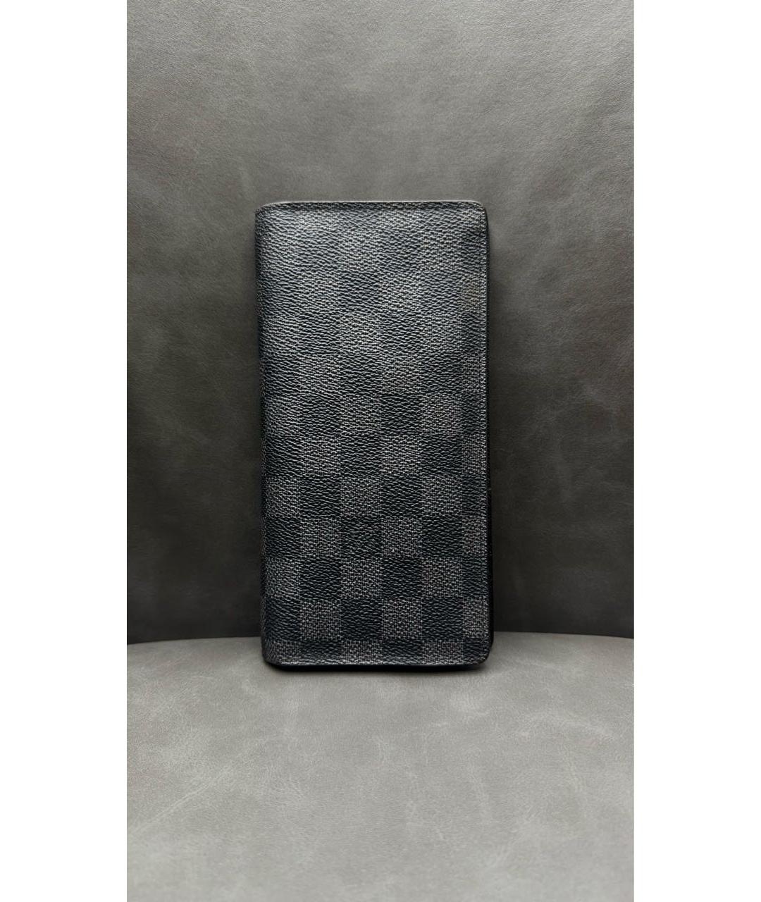 LOUIS VUITTON Антрацитовый кошелек, фото 7