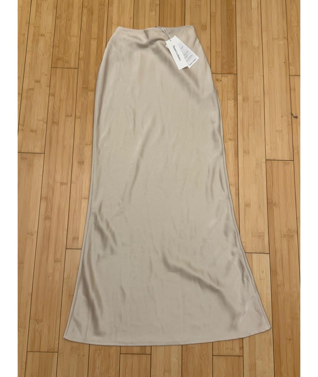REPRESENT Бежевая вискозная юбка миди, фото 7
