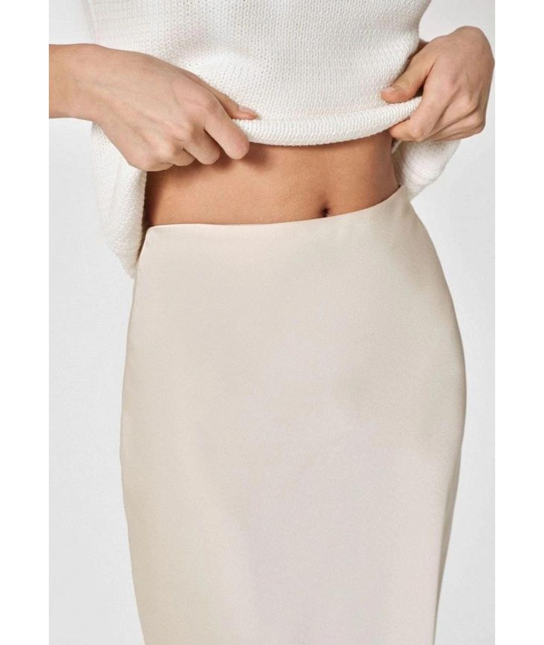 REPRESENT Бежевая вискозная юбка миди, фото 5