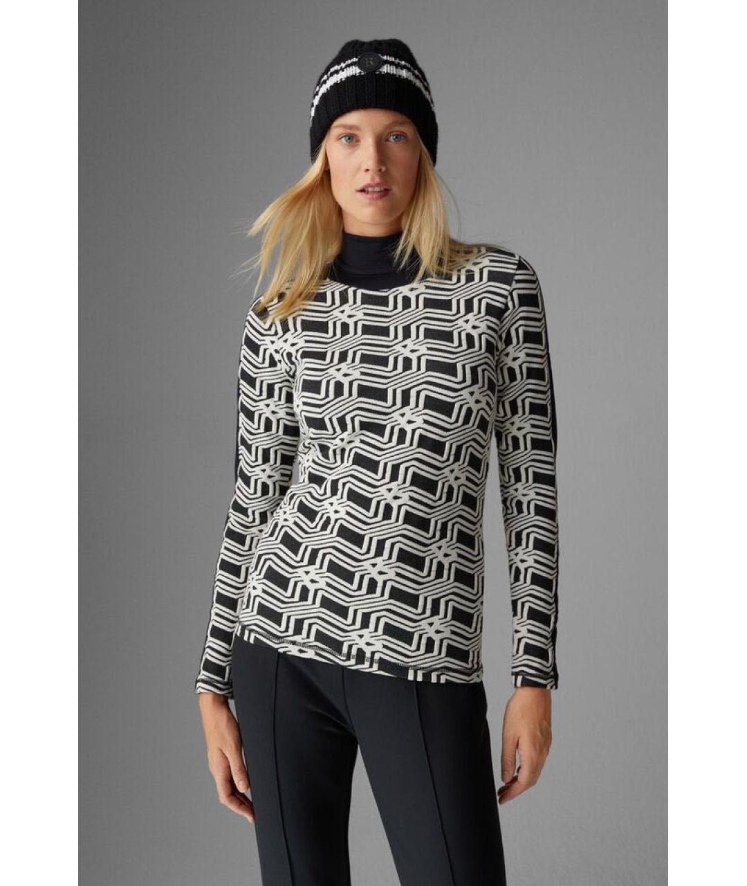 BOGNER Черная хлопковая водолазка, фото 6