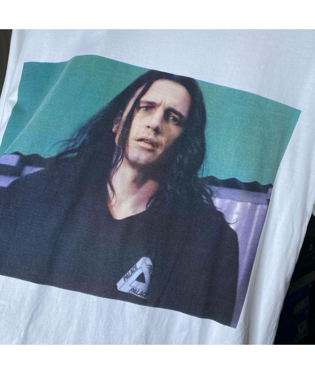 PALACE Белая хлопковая футболка, фото 4