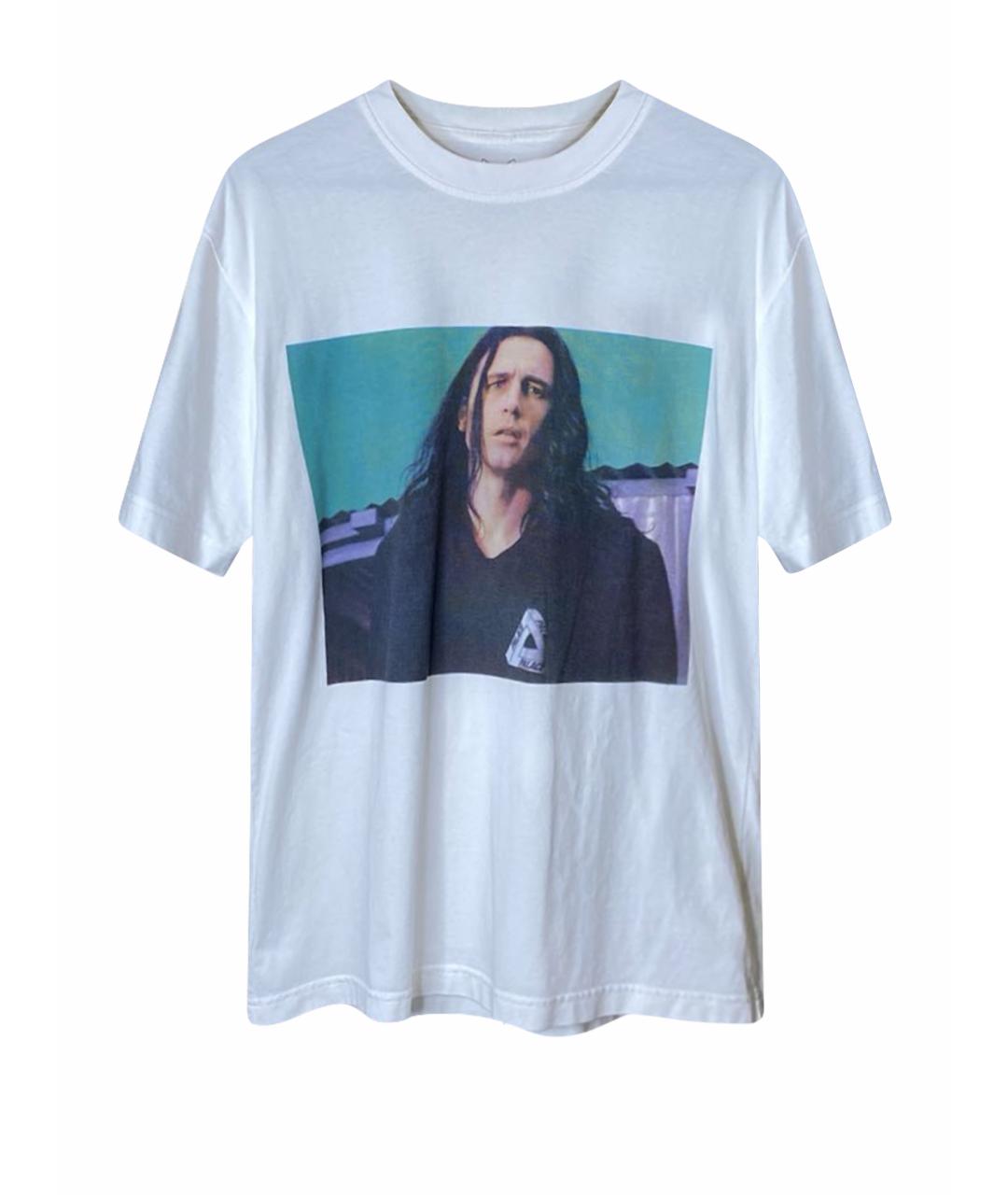 PALACE Белая хлопковая футболка, фото 1