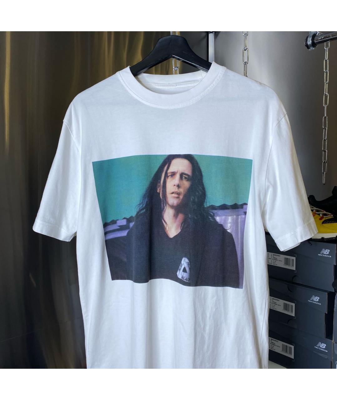 PALACE Белая хлопковая футболка, фото 2