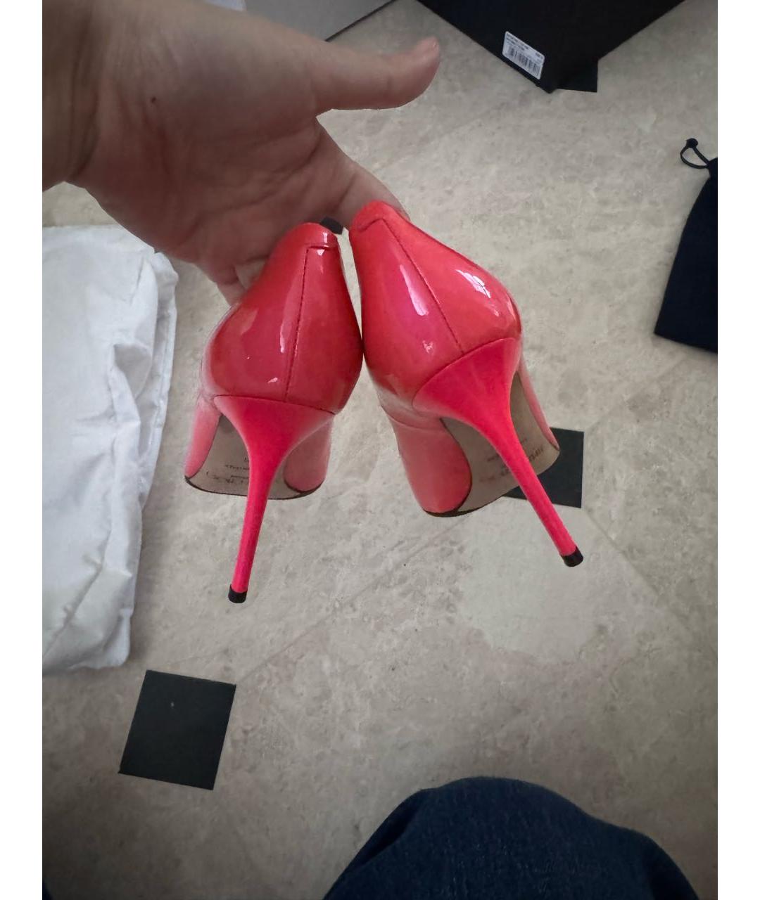 JIMMY CHOO Розовые туфли из лакированной кожи, фото 3
