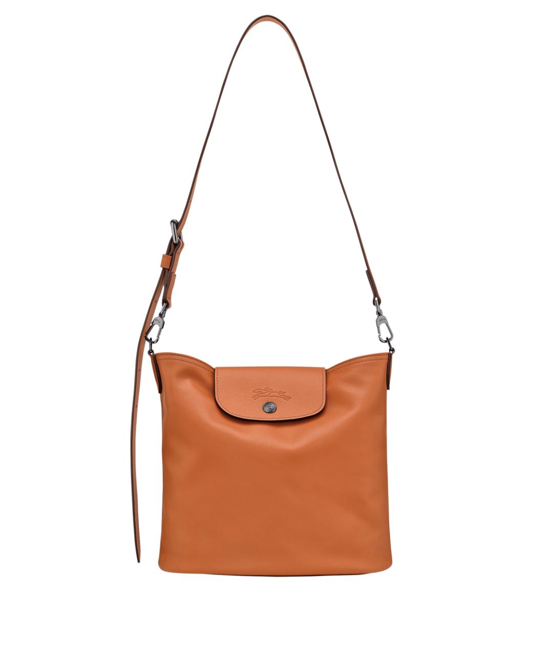 LONGCHAMP Бежевая кожаная сумка через плечо, фото 1