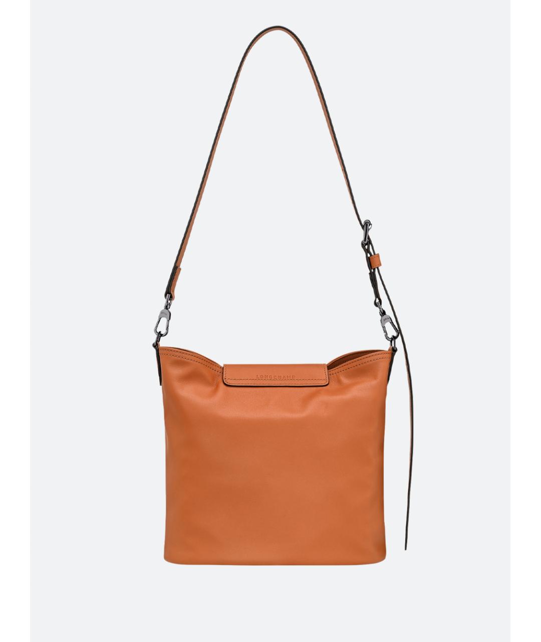 LONGCHAMP Бежевая кожаная сумка через плечо, фото 2