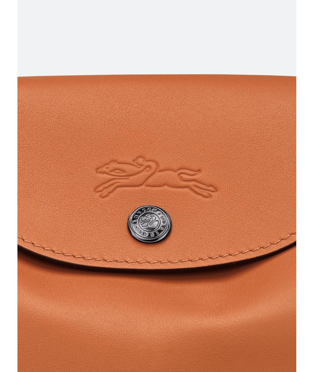 LONGCHAMP Бежевая кожаная сумка через плечо, фото 5