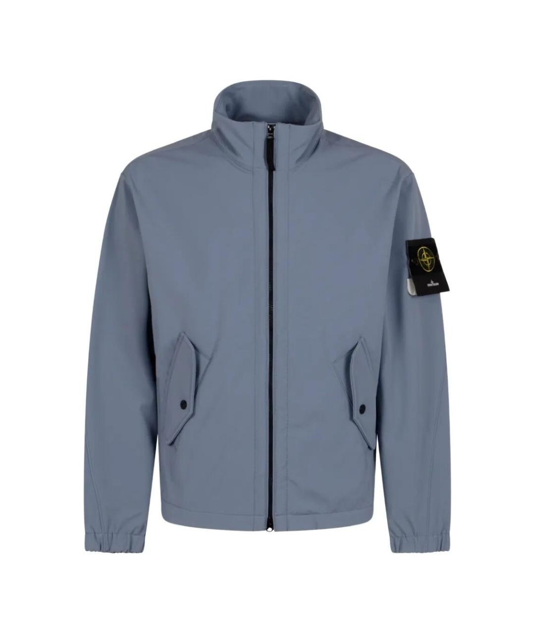 STONE ISLAND Синяя полиэстеровая куртка, фото 1