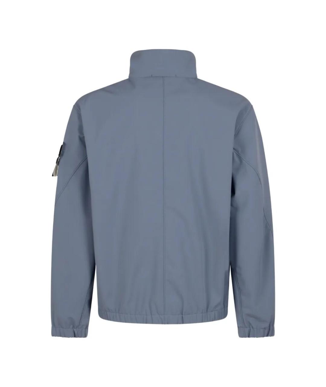 STONE ISLAND Синяя полиэстеровая куртка, фото 2