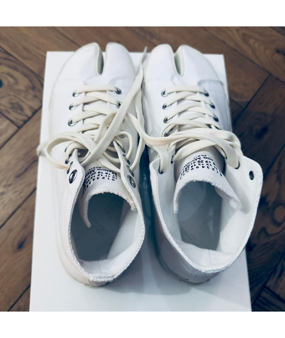 MAISON MARGIELA Белые текстильные кеды, фото 2