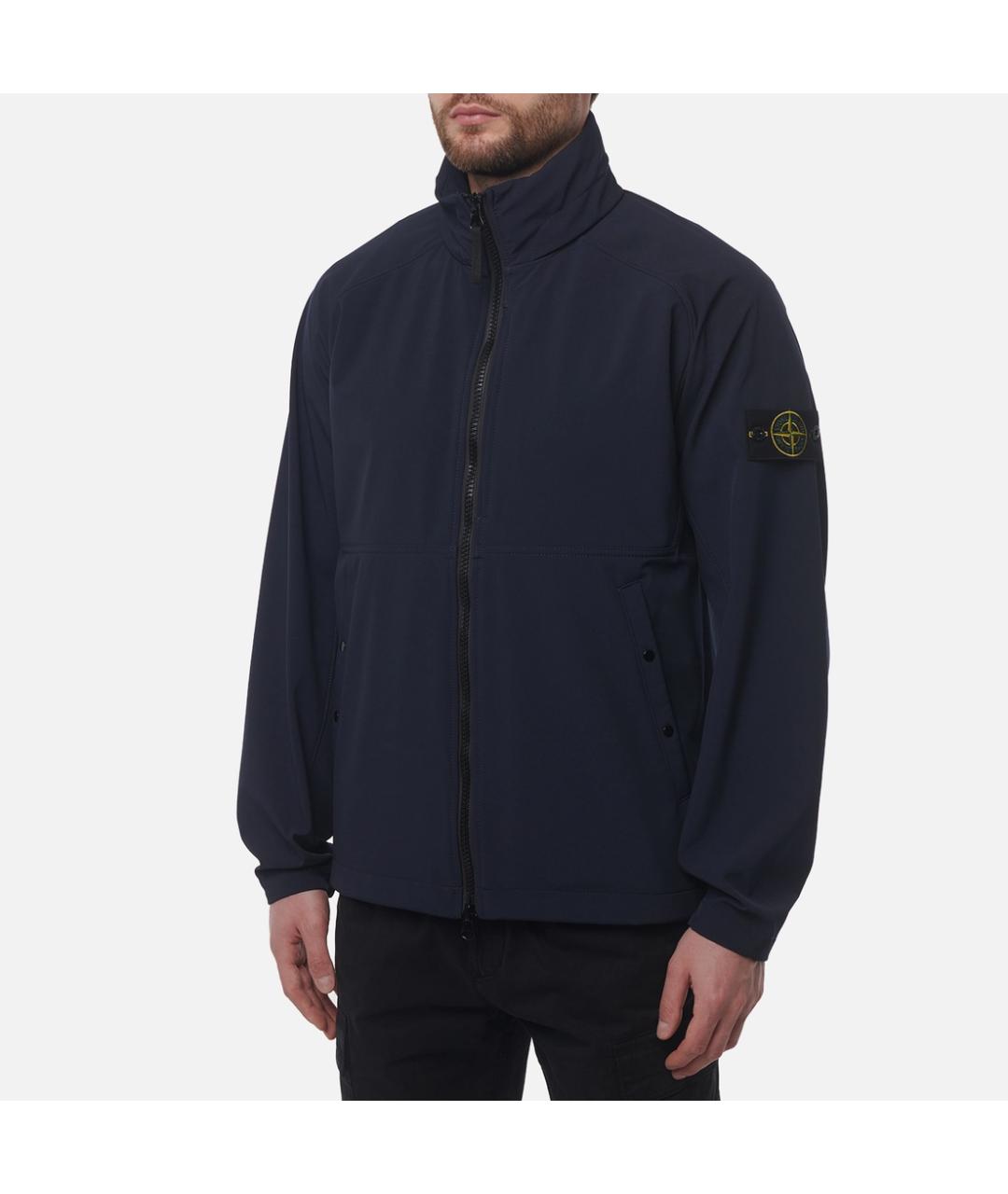 STONE ISLAND Синяя полиэстеровая куртка, фото 3