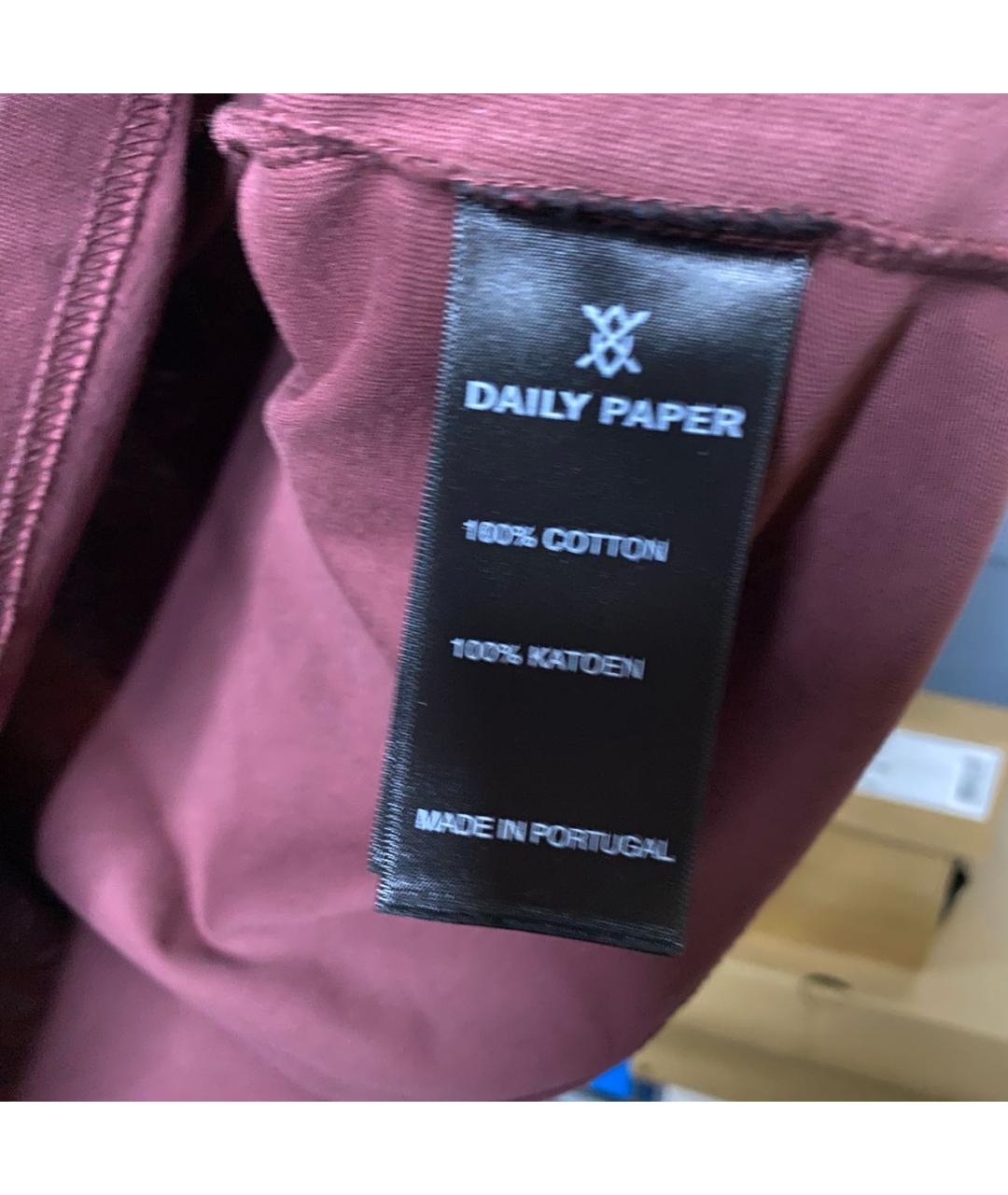 OFF-WHITE Коричневая хлопковая футболка, фото 6