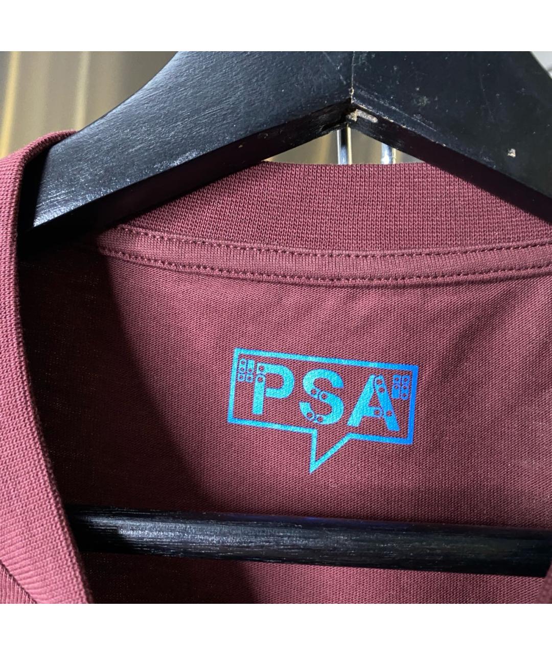 OFF-WHITE Коричневая хлопковая футболка, фото 4