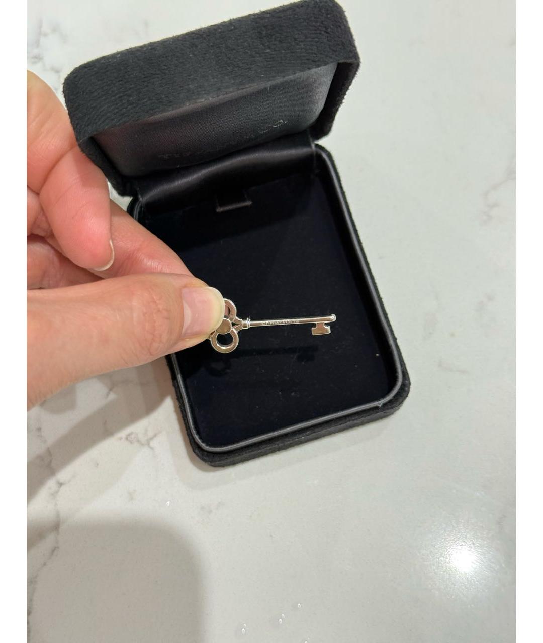 TIFFANY&CO Серебрянный кулон из белого золота, фото 5