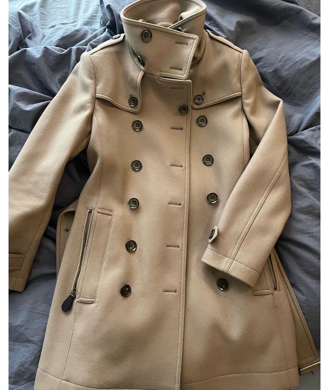 BURBERRY Коричневое шерстяное пальто, фото 5