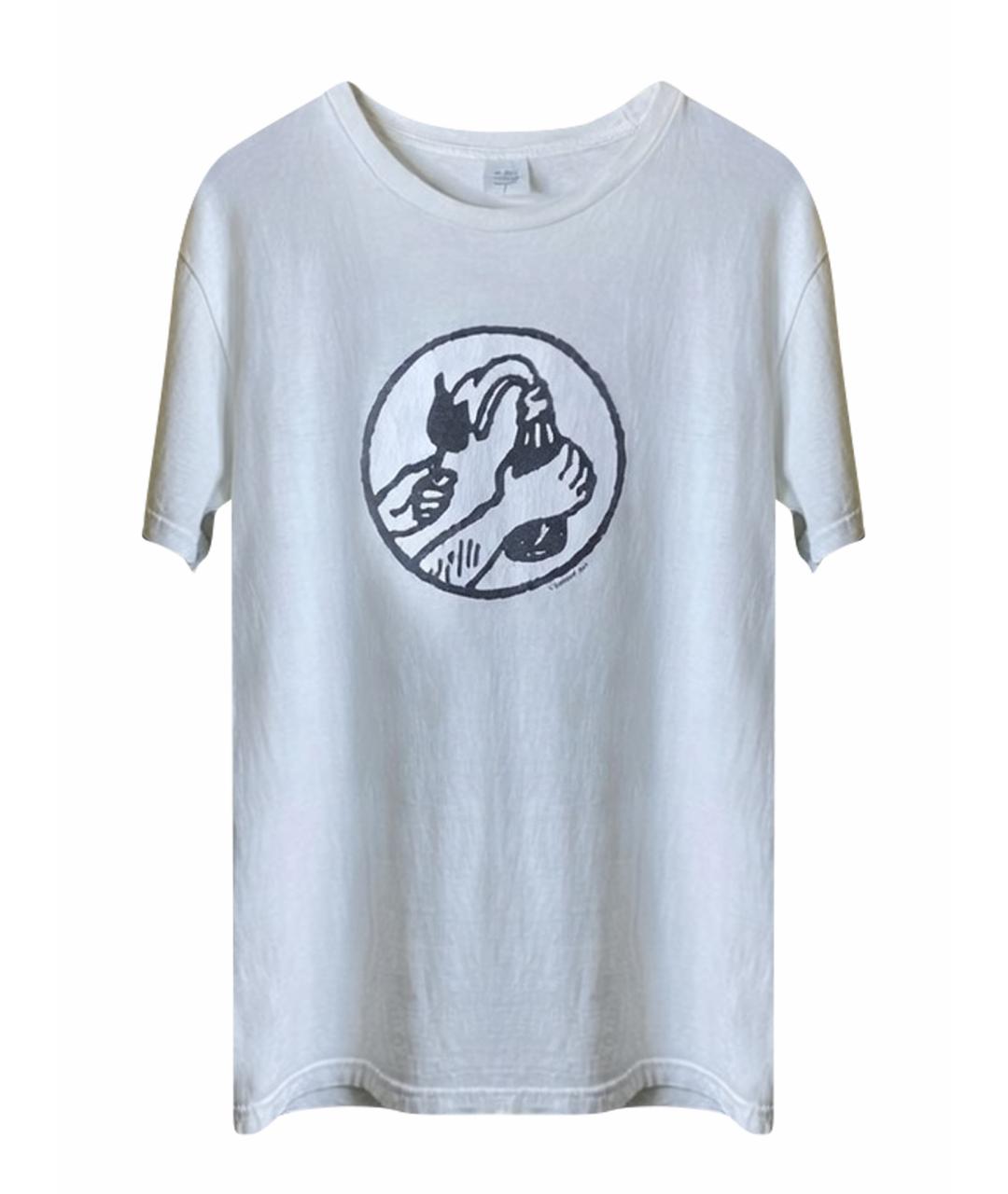 SUPREME Белая хлопковая футболка, фото 1