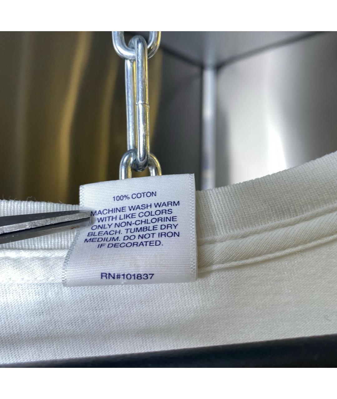 SUPREME Белая хлопковая футболка, фото 8