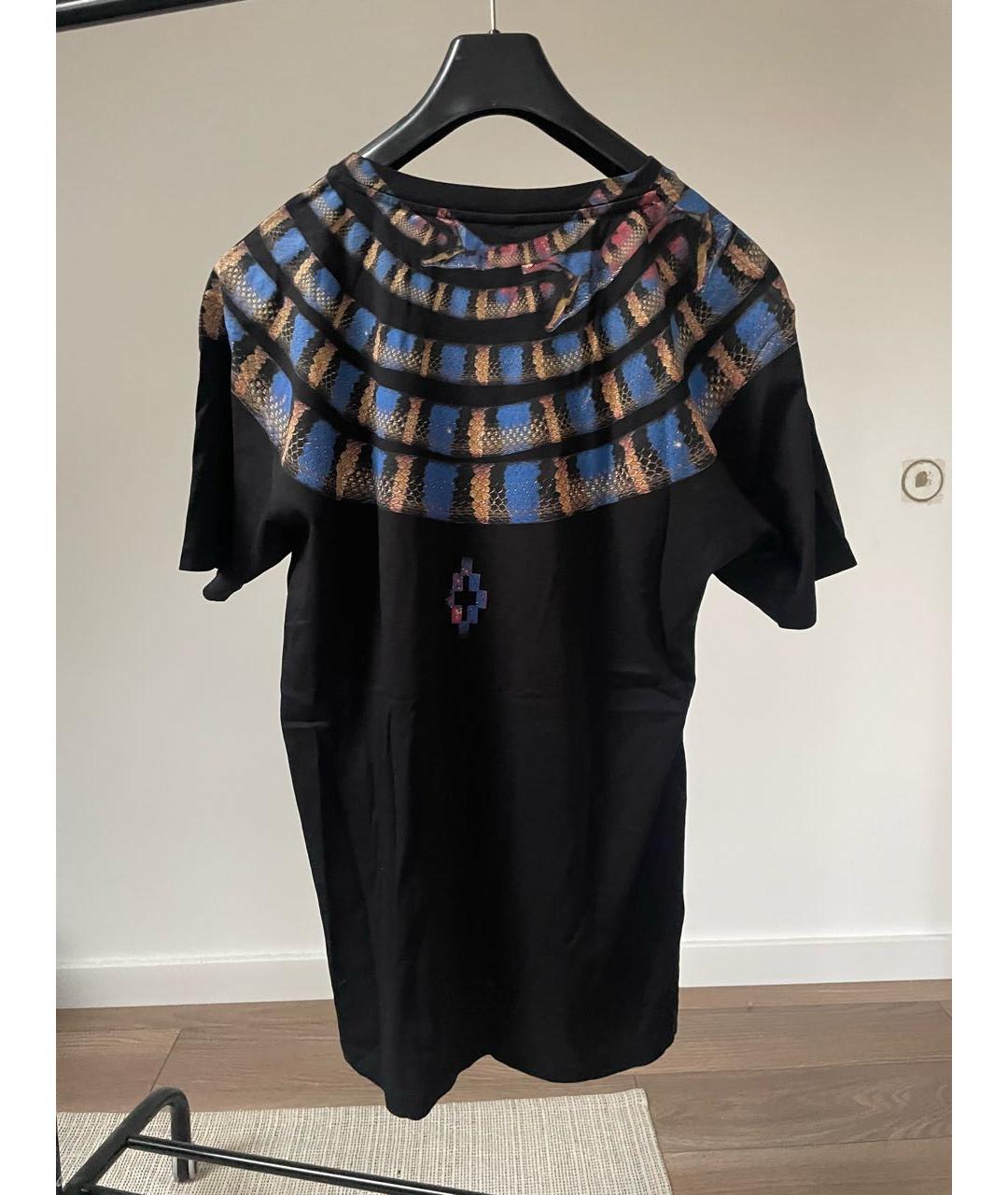 MARCELO BURLON Черная хлопковая футболка, фото 2