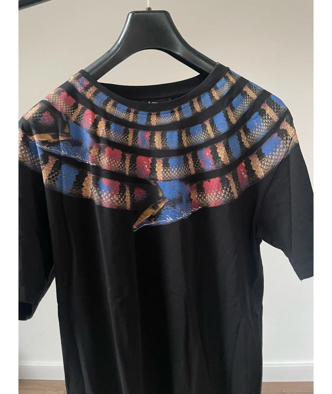 MARCELO BURLON Черная хлопковая футболка, фото 4