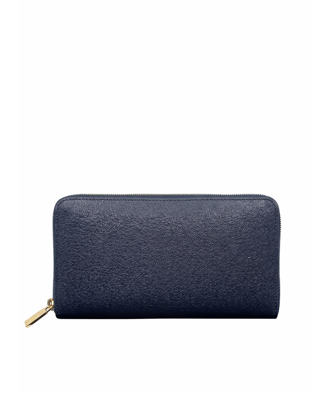ZILLI Темно-синий кожаный кошелек, фото 1