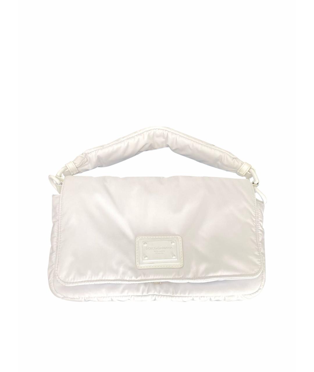 DOLCE&GABBANA Белая сумка с короткими ручками, фото 1