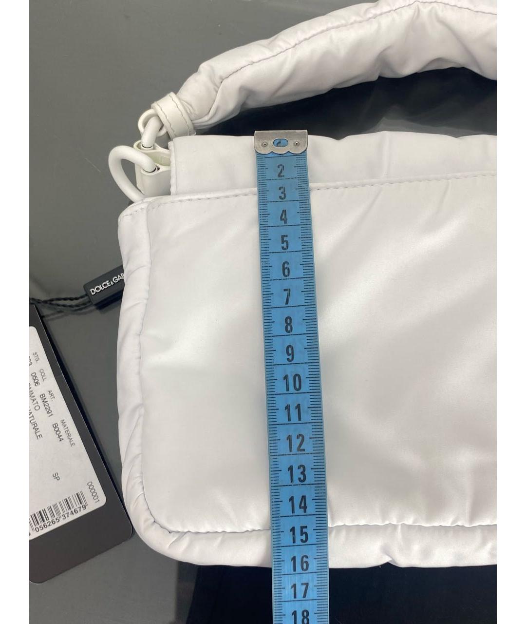DOLCE&GABBANA Белая сумка с короткими ручками, фото 8