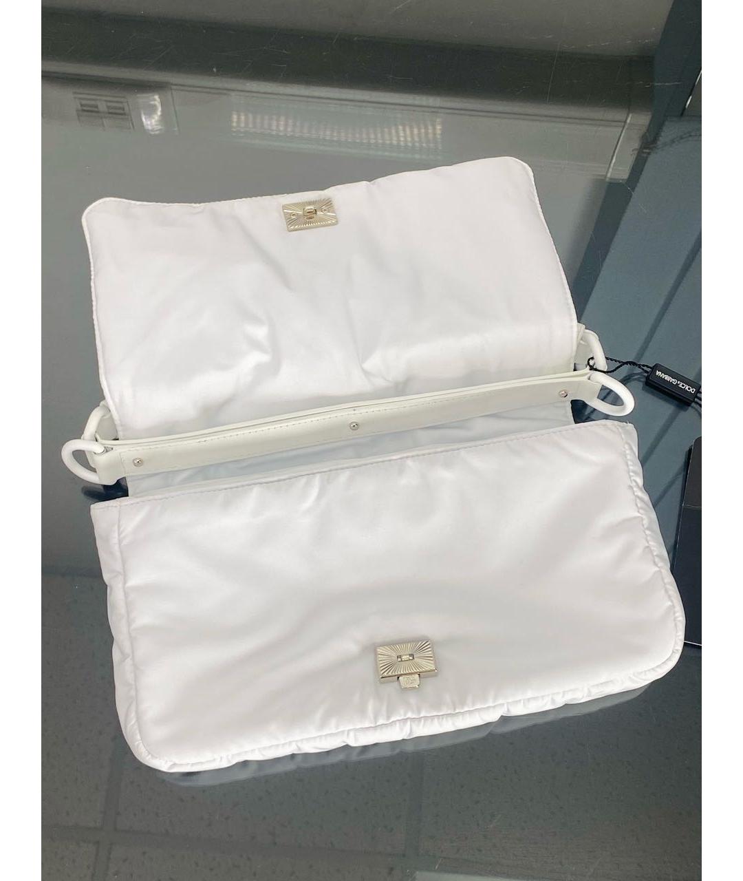 DOLCE&GABBANA Белая сумка с короткими ручками, фото 5