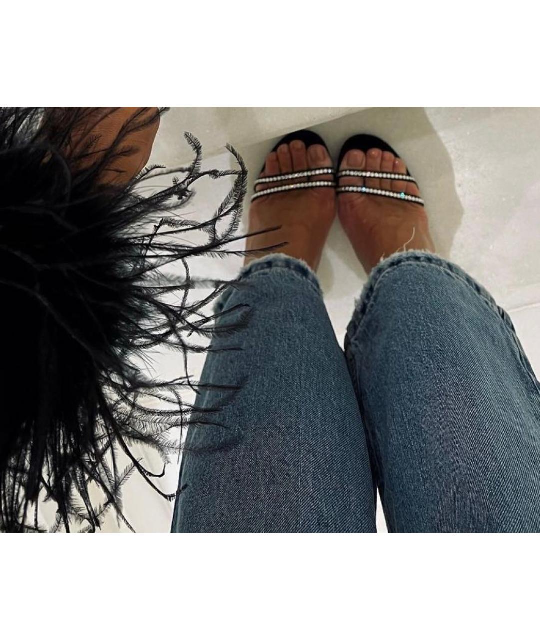 SAINT LAURENT Черные босоножки, фото 8