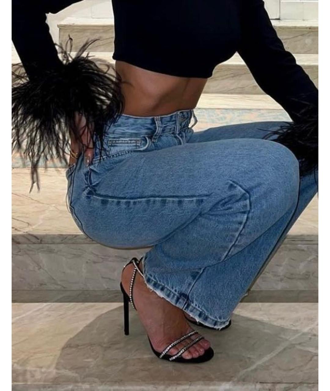 SAINT LAURENT Черные босоножки, фото 2