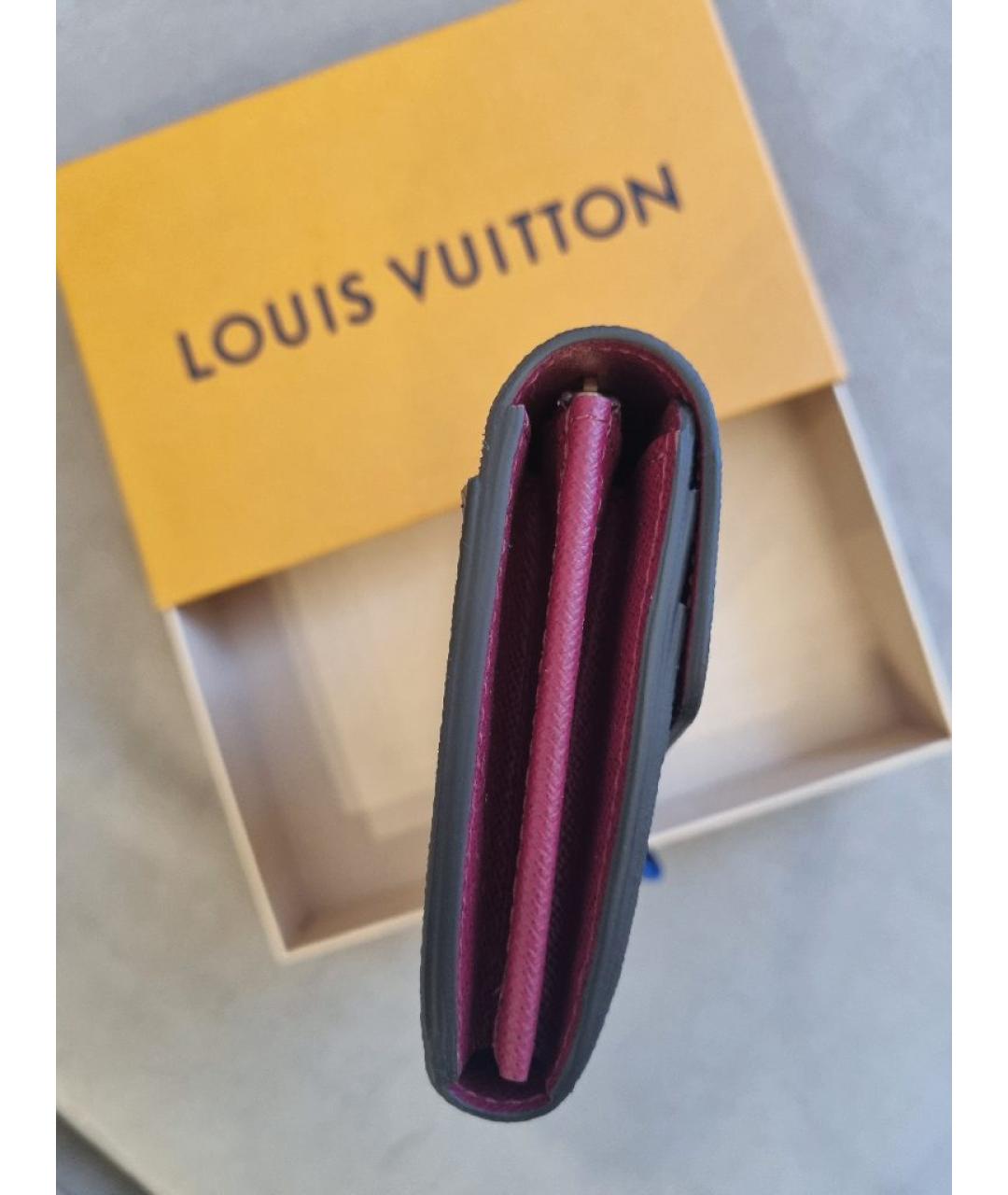 LOUIS VUITTON Коричневый кошелек, фото 7