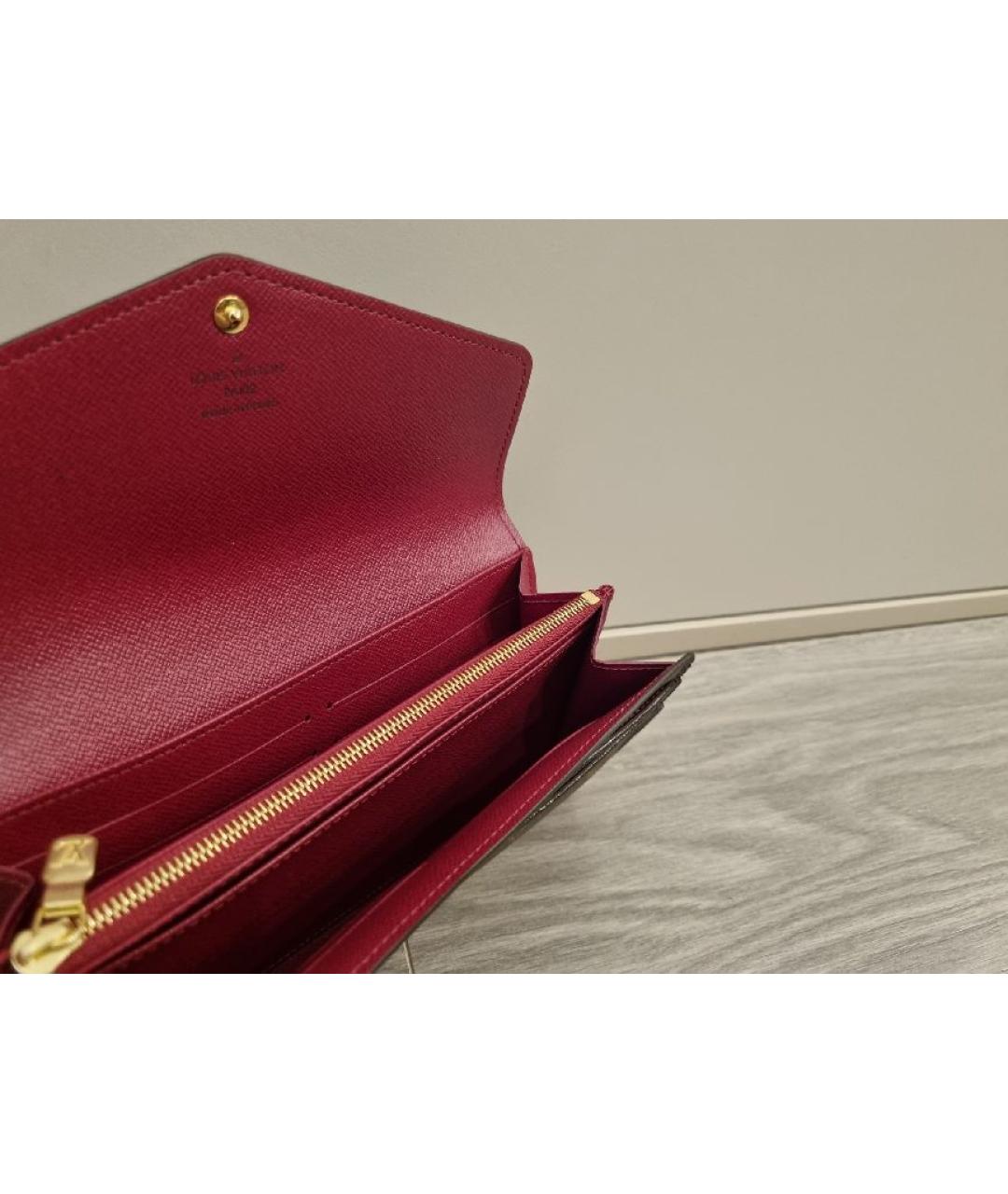 LOUIS VUITTON Коричневый кошелек, фото 4