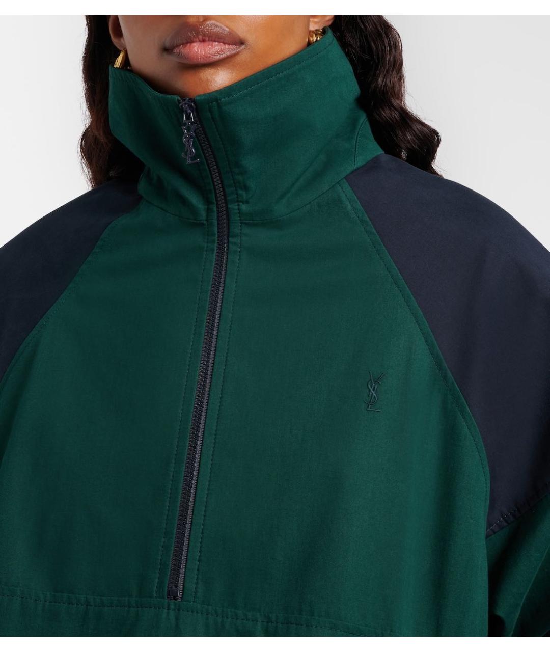 SAINT LAURENT Зеленая хлопковая куртка, фото 6