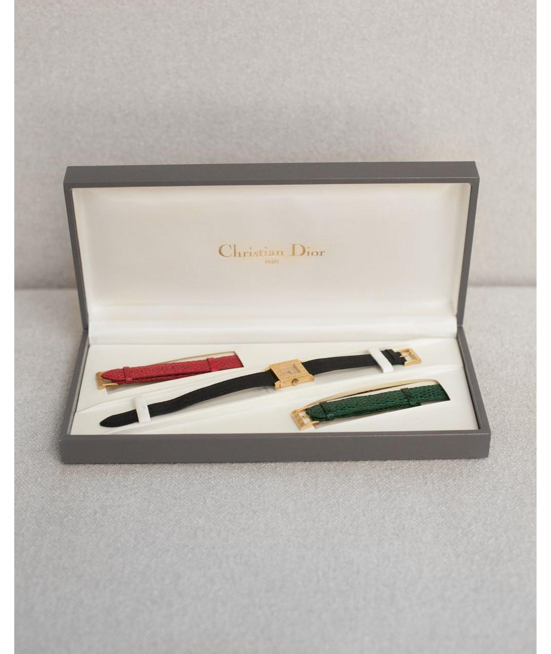 CHRISTIAN DIOR Золотые позолоченные часы, фото 3